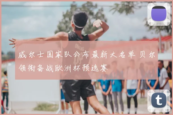 威尔士国家队公布最新大名单 贝尔领衔备战欧洲杯预选赛
